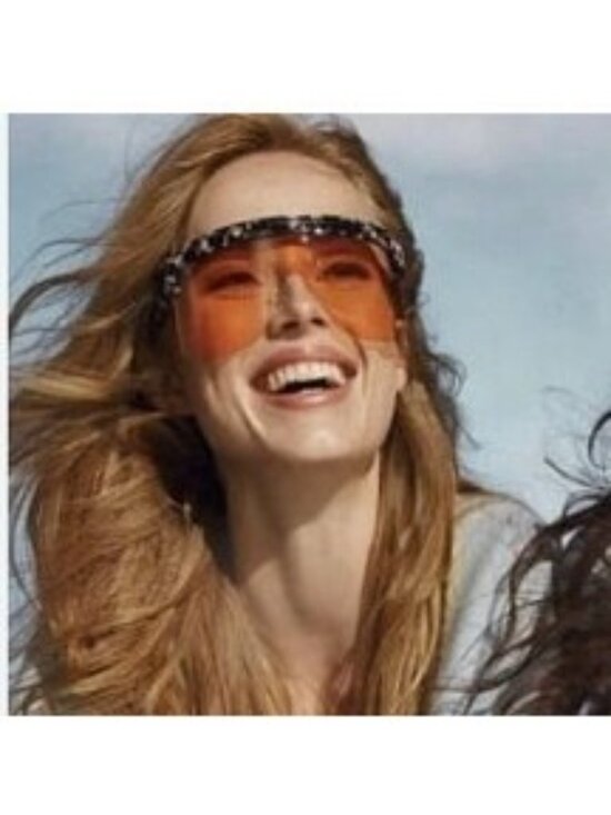 Loewe LW40034U 55S Sunglasses Colored Havana Shield Frame, Bordeaux Lenses main image 5